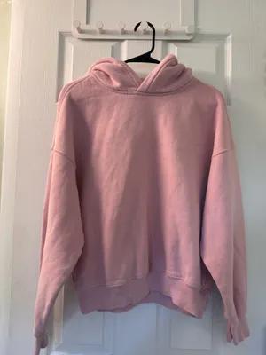 Abercrombie Sunday Hoodie Soft Essentials Cropped Mauve Pink S thumbnail 2