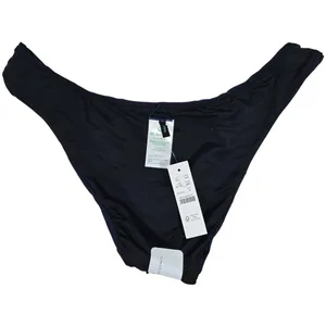 J. Crew Curved-waist cheeky bikini bottom in Navy‎ M NWT thumbnail 4