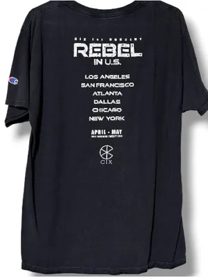 Champion CIX size large k-pop tour merch 1st concert Rebel in US short sleeve t-shirt thumbnail 3