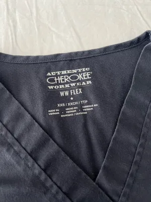 Pewter Grey Cherokee Workwear V-Neck Scrub Top thumbnail 5
