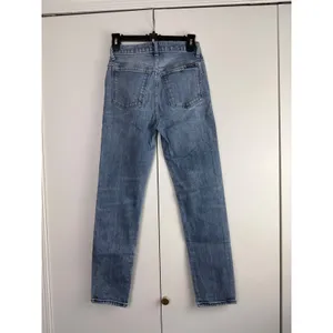 7 For All Mankind Peggi High‎ Waist Straight Leg Jeans Blue Denim Size 25 thumbnail 2