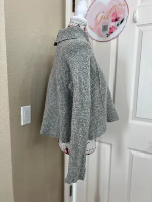 Free People gray wool sweater size M thumbnail 2