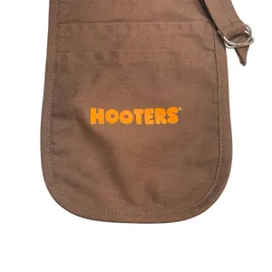 Hooters Brown Orange Uniform Money Pouch EUC thumbnail 2