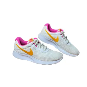 Nike Tanjun Shoes Sneakers Womens Size 9 White Pink Orange Running CK0062-100 thumbnail 11