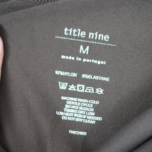 Title Nine Brown Leggings M Seamless‎ Stretchy Activewear Minimalist Comfort thumbnail 4
