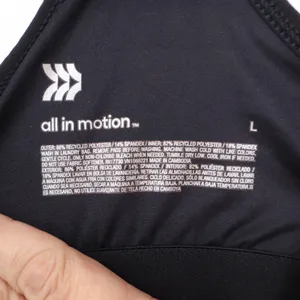 All in Motion Black Athletic Exercise Dress Built-in Shorts Pocket Large L thumbnail 5