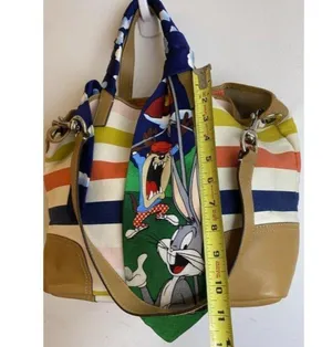 coach tote w shoulder w add on looney tunes tie mu thumbnail 3