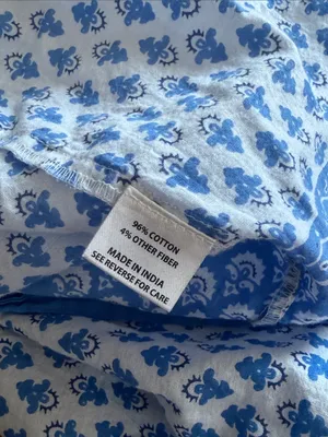Tuckernuck bahama Blue Floral Block-Print Tiered Maxi sundress Dress cotton thumbnail 5