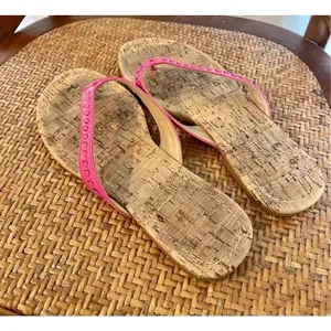 Jack Rogers pink stitch flip flop sandals size 6 thumbnail 7