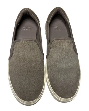 UGG Jass Suede Slip On Platform Sneakers Taupe Gray Casual Shoes Womens 6 thumbnail 1