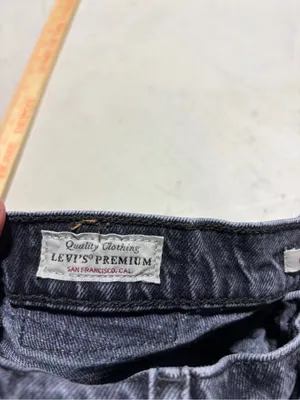 Levi’s premium Ribcage straight ankle black Jeans 26 thumbnail 4