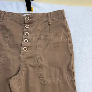 Pistola 26 Oak High‎ Rise Chino Pant Button Fly Brown Carpenter 100% Cotton Y2K thumbnail 3