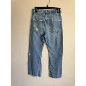 Zara Light Wash Blue Denim Distressed Flare Leg Jeans Women’s 2 Casual thumbnail 6