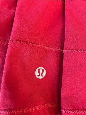 LULULEMON Pace Rival Mid-Rise Skirt in Red Alabama BAMA Logo Size 0 thumbnail 11
