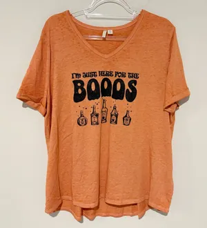 Cato Here for‎ the Boos Halloween shirt orange black size XL thumbnail 1