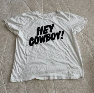 Hey Cowboy White T thumbnail 1