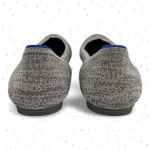 Rothys Grey Shoes Comfortable Round Toe Office Neutral The Flat Taupe Heather 7 thumbnail 5