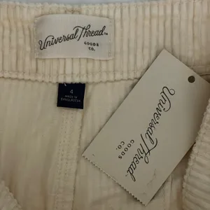 Universal Threads Cream Corduroy Wide Leg Pants High Rise Beige Size 4 NEW thumbnail 7