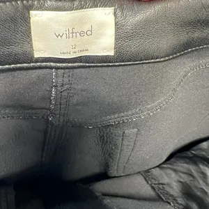 Aritzia Wilfred The Melina Pants‎ High Waisted Vegan Leather Black Size 12 thumbnail 12