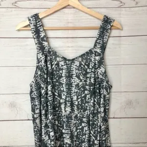Zara Black & White Printed Trapeze‎ Sleeveless Maxi Dress S thumbnail 3