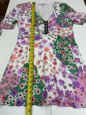 Beyond the Radar mixed floral print corset mini dress size XL thumbnail 7