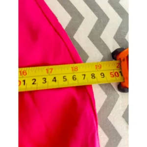 English Factory Hot Pink Satin Bias-Cut Midi Skirt - Size Small thumbnail 4