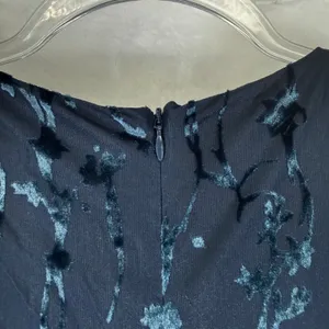 Hutch Navy Blue Floral Burnout Velvet Short Sleeve V-Neck Maxi Dress Size 0‎ thumbnail 10