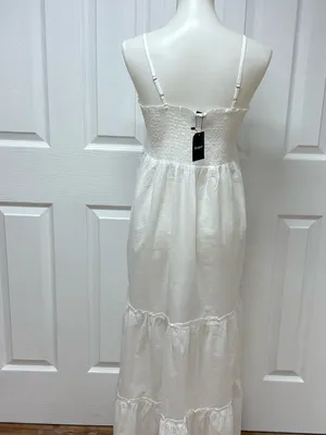 Guapa Agra‎ White Dress - Size L - NEW with Tags. thumbnail 2