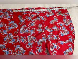 Lush Red Floral Sleeveless Maxi Dress with Open Back Size L NWT thumbnail 9
