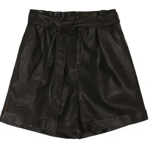 FRNCH NWT Faux Leather Belted Shorts thumbnail 1
