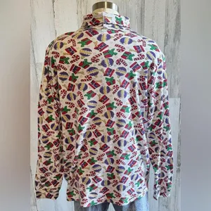 Vintage Christmas Turtleneck Size XL whimsical kitschy‎ thumbnail 2
