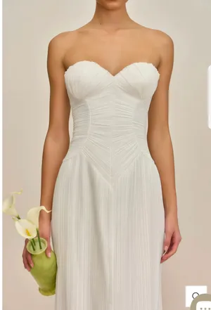 Miss Rosier White Corset Style Dress thumbnail 2
