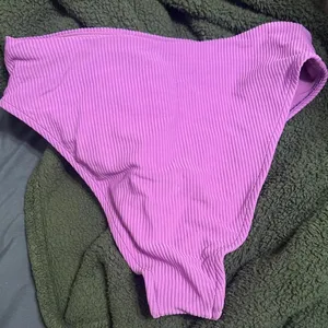 Frankie's Bikinis‎ Vibrant Purple Ribbed Cheeky High Waist Bottom thumbnail 5