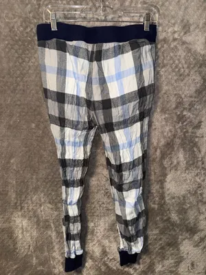 Aerie Plaid Gauze Pajama Jogger Pants with Ribbed Waistband and Cuffs thumbnail 7