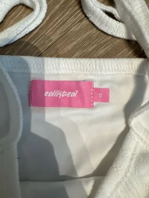 Edikted white pointelle dress  thumbnail 2