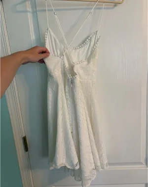 Selfie Leslie White Mini Dress thumbnail 5