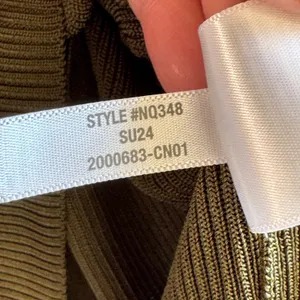 Madewell‎ Ribbed Tank Top Viscose Knit Dark Olive Green XL Summer Basic Capsule thumbnail 5
