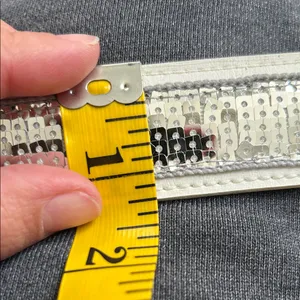 White and Silver Sequin Belt thumbnail 4