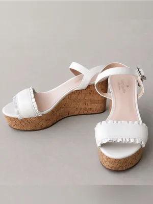 Kate Spade Frilly Platform Wedges, Size 8 thumbnail 2