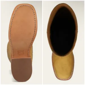 FRYE campus 14L Leather Boots in banana NEW thumbnail 6