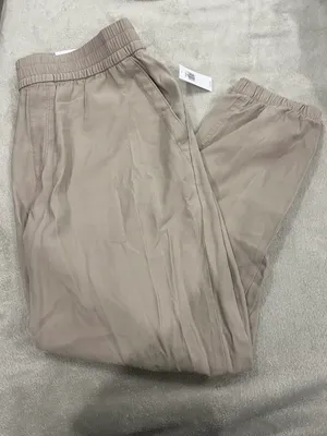 Nwt High-Waisted Twill Jogger Pants Size Large thumbnail 3