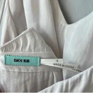 Kimchi Blue White Silky T Strap Midi Dress thumbnail 6