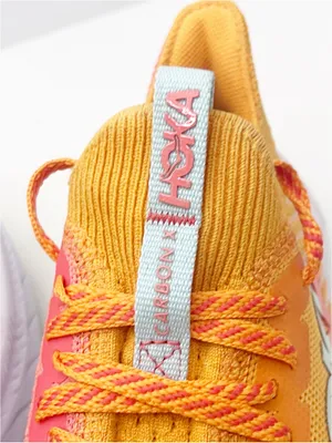 HOKA Carbon X3 Radiant Yellow Camellia Lace Up AthleticTennis Shoes Sneakers 6B thumbnail 8