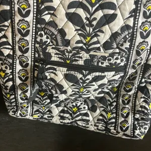 Vera Bradley Fanfare Yellow‎ And Black Crossbody Bag thumbnail 5