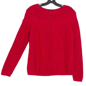 Talbots Sweater Holiday Christmas Classic Minimalist Festive Cozy Red Size Small thumbnail 5