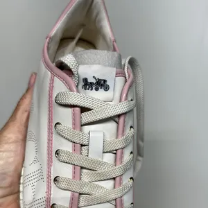 Coach Pink and White Leather Sneakers Never Wore (see photos) thumbnail 8