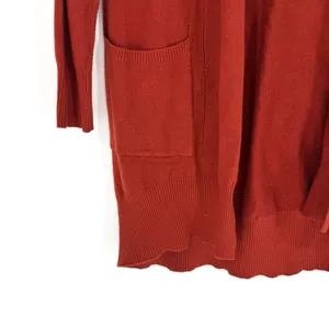 Dreamers Longline‎ Open Cardigan Rust Orange Size M/L thumbnail 3
