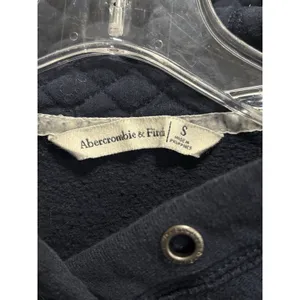 Abercrombie Sweatshirt‎ Hoodie Size Sm Long Sleeve Embroidery Logo Navy/White thumbnail 3
