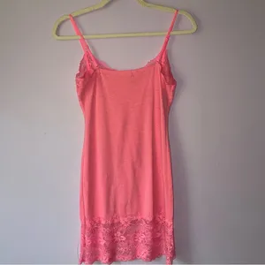 Bozzolo Size L Pink Cami w Lace Trim 90s Y2K Longline thumbnail 5