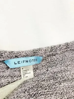 Anthropologie Leifnotes Gray Heather Peplum Short Sleeve Top thumbnail 4